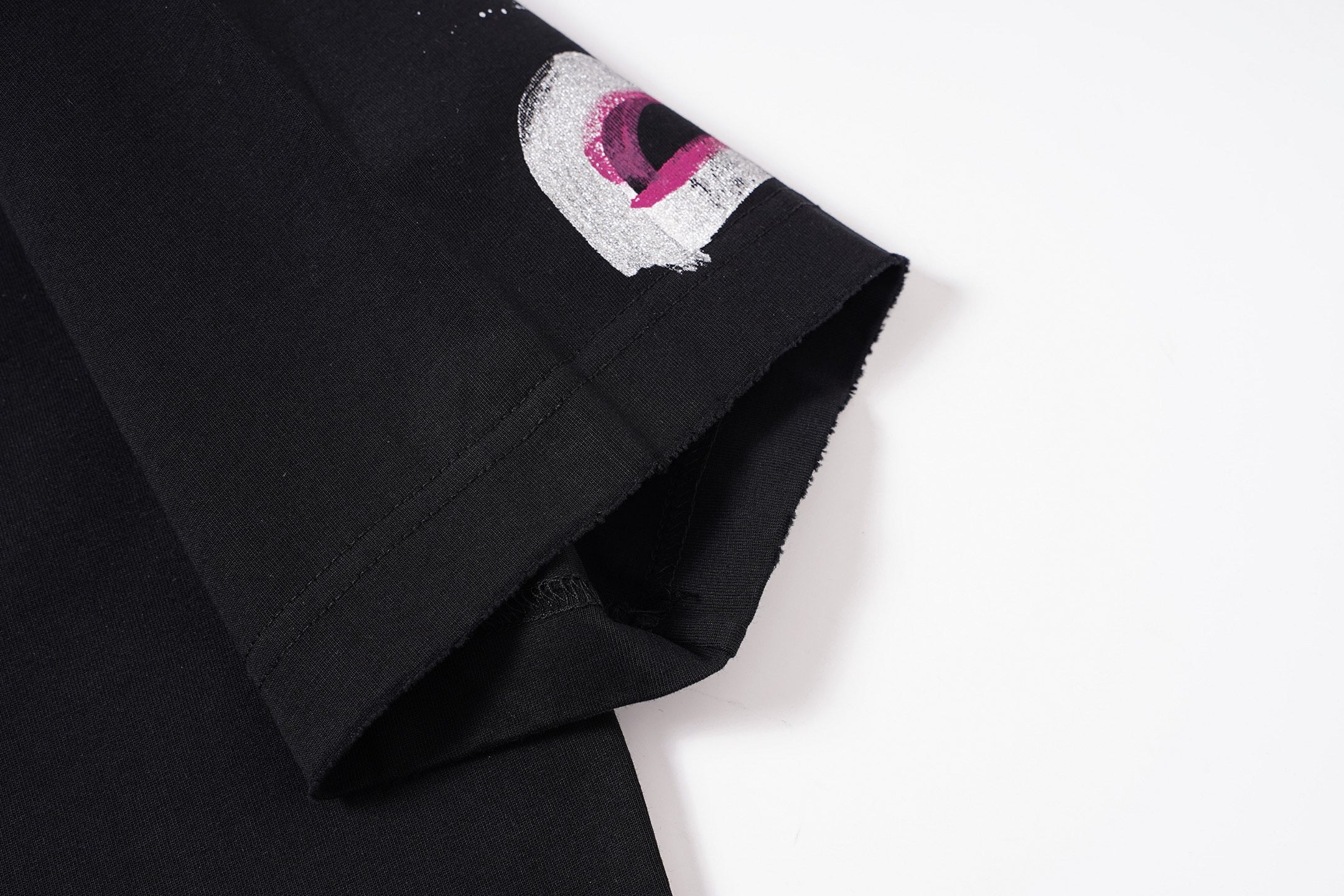 Balenciaga new Parisian short-sleeved double-ring printed T-shirt SPonsor logos