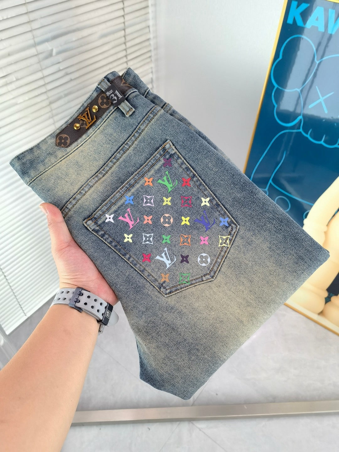 Louis Vuitton 2026 New Embroidered Jeans