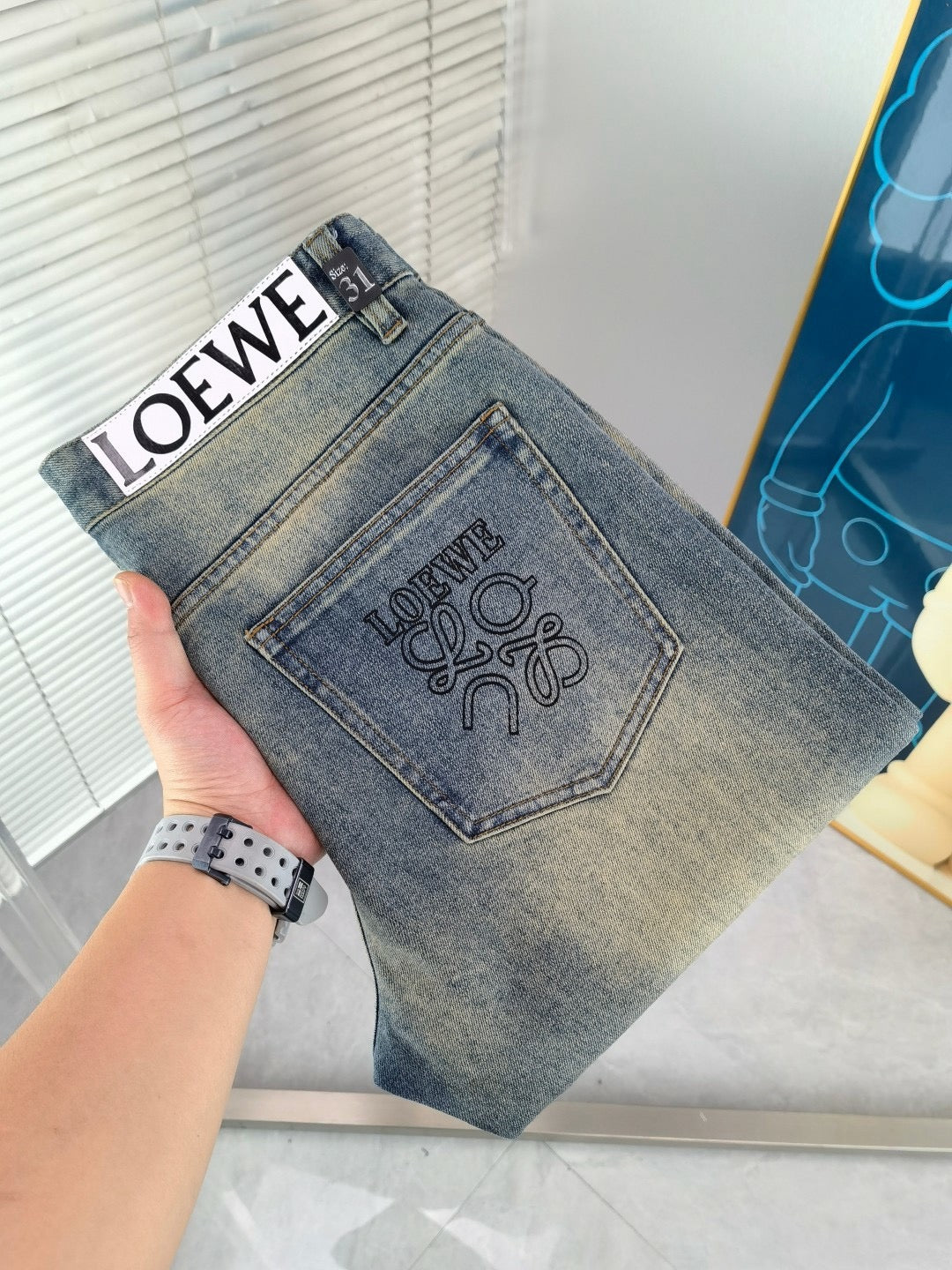 Loewe 2026 New Embroidered Jeans