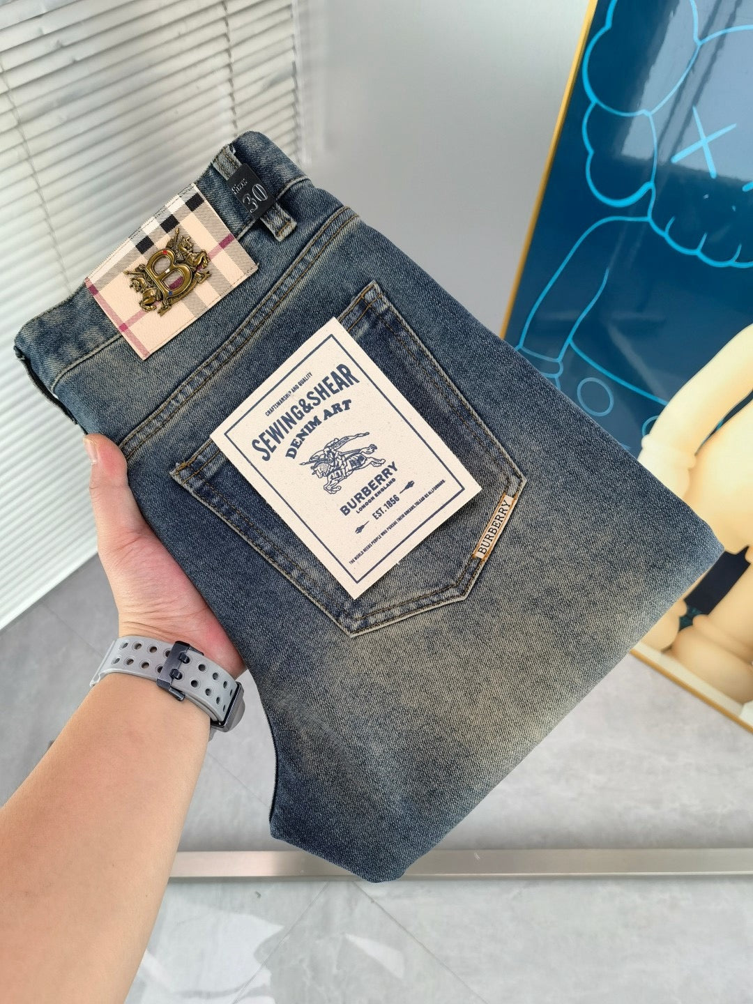 Burberry 2026 New Embroidered Jeans