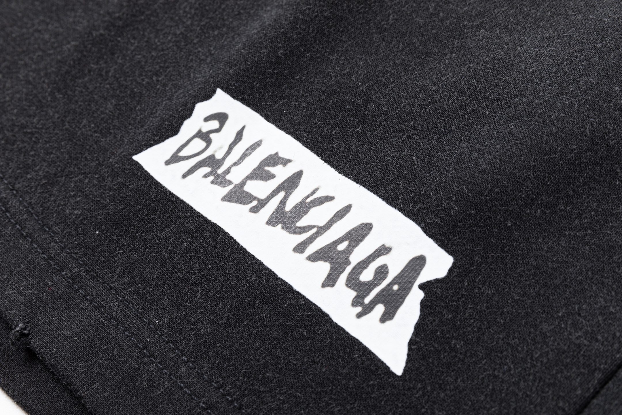 Balenciaga 2026 Washed Abrasive Tape Shorts