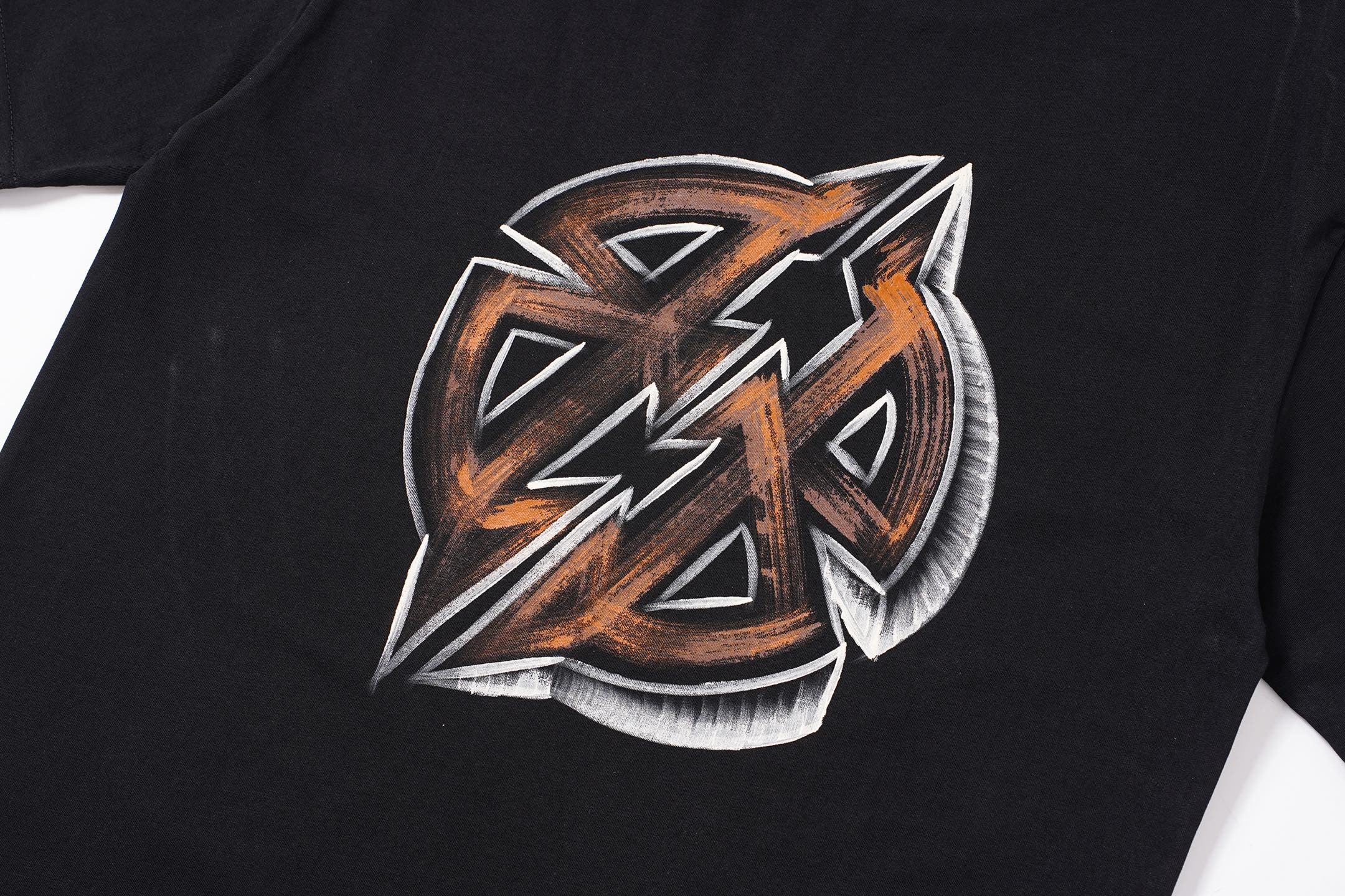 Balenciaga new Parisian short-sleeved double-ring printed T-shirt SPonsor logos