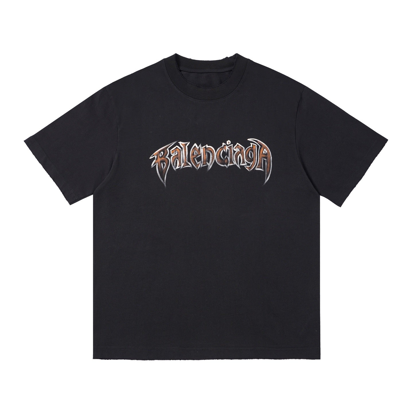 Balenciaga new Parisian short-sleeved double-ring printed T-shirt SPonsor logos