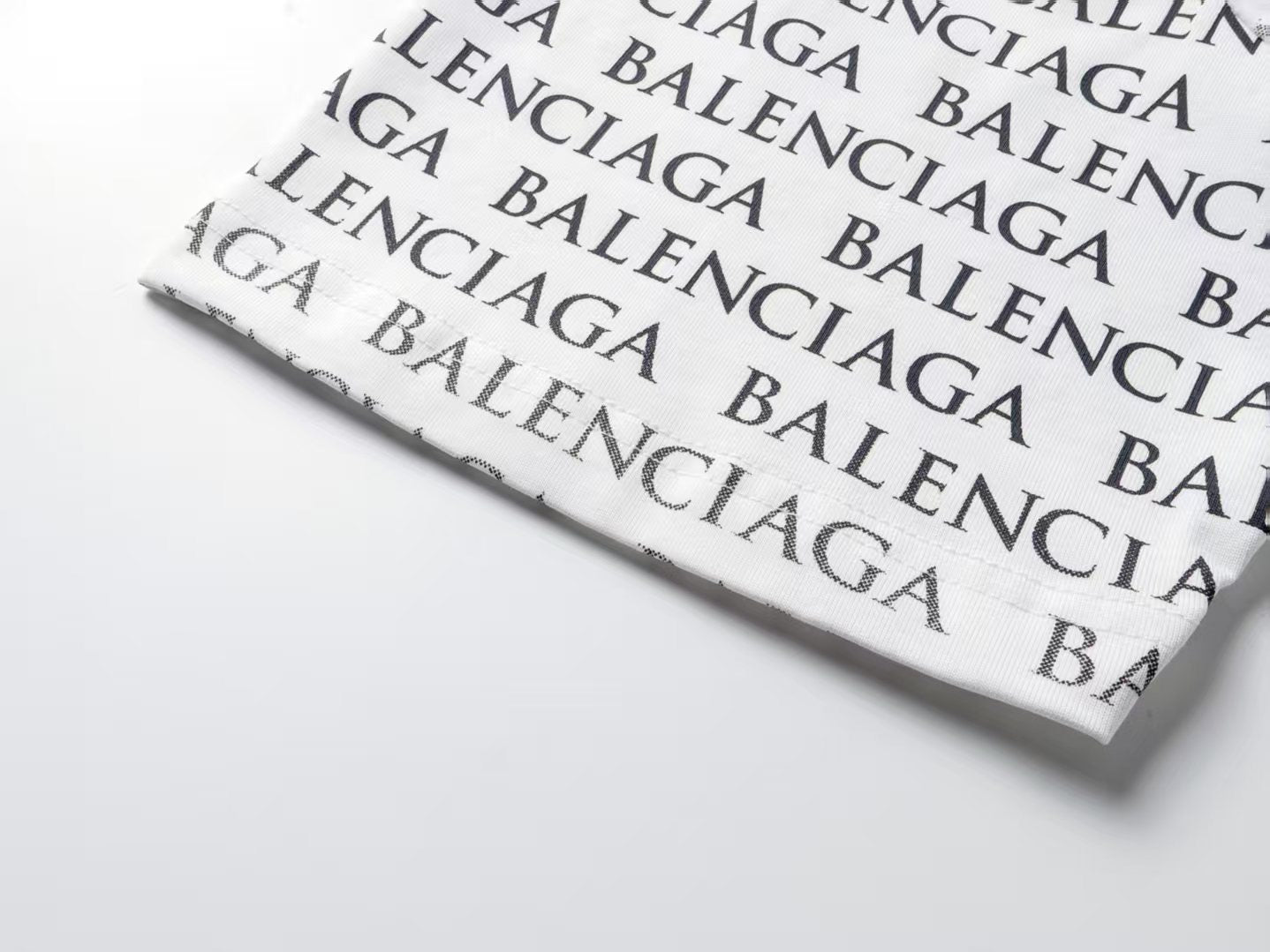 Balenciaga new Parisian short-sleeved double-ring printed T-shirt SPonsor logos