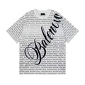 Balenciaga new Parisian short-sleeved double-ring printed T-shirt SPonsor logos