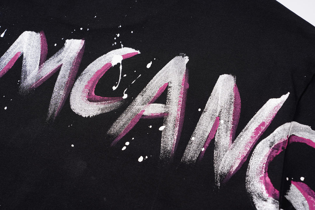 Balenciaga new Parisian short-sleeved double-ring printed T-shirt SPonsor logos