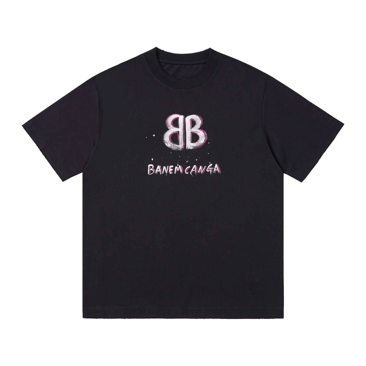 Balenciaga new Parisian short-sleeved double-ring printed T-shirt SPonsor logos