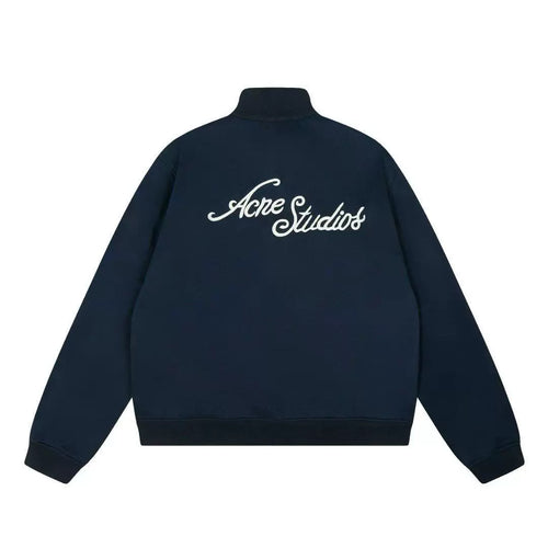 Acne Studios Men's and Women's Same Black Long Sleeve Embroidered Logo Blazer