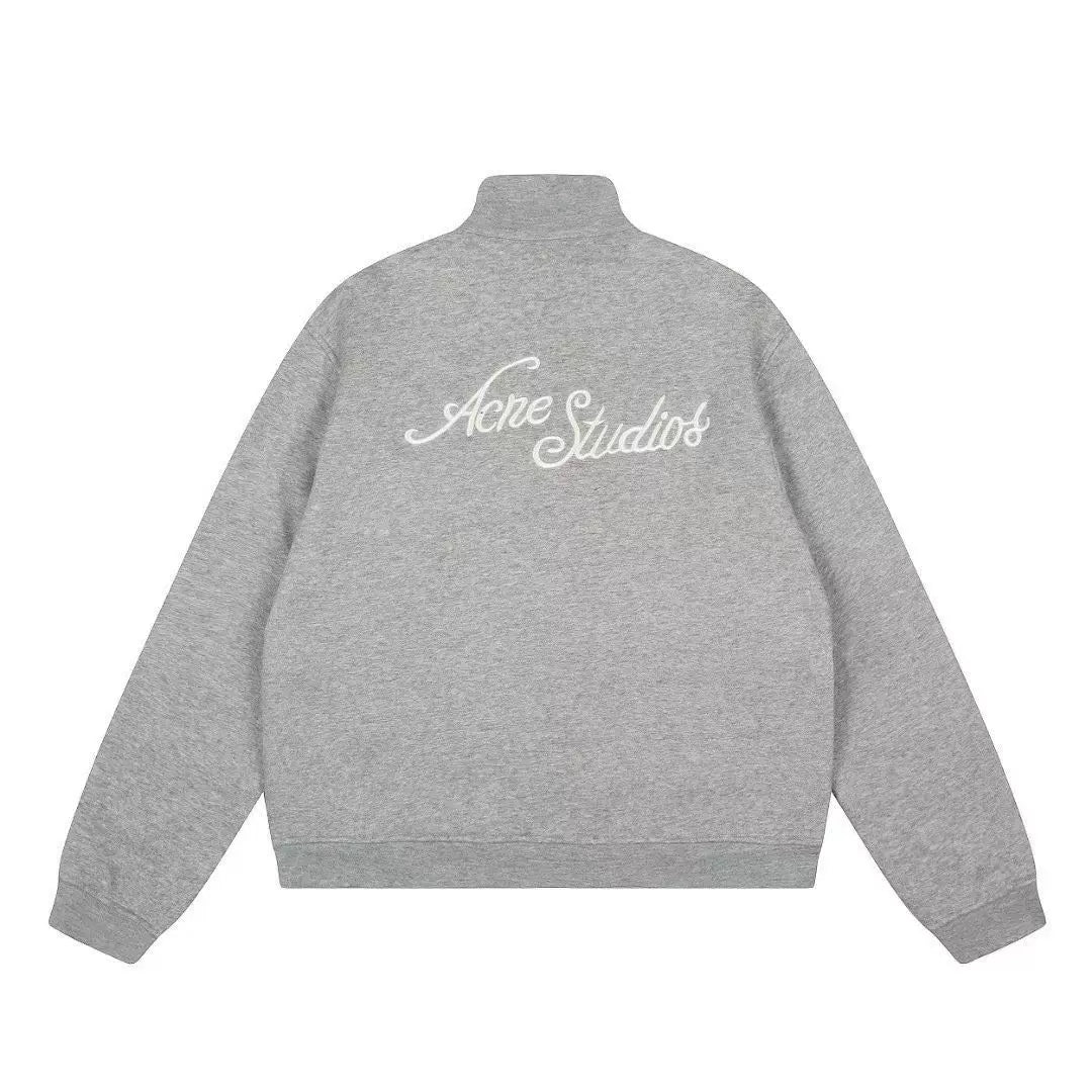 Acne Studios Men's and Women's Same Black Long Sleeve Embroidered Logo Blazer