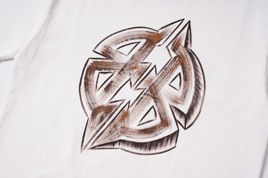 Balenciaga new Parisian short-sleeved double-ring printed T-shirt SPonsor logos