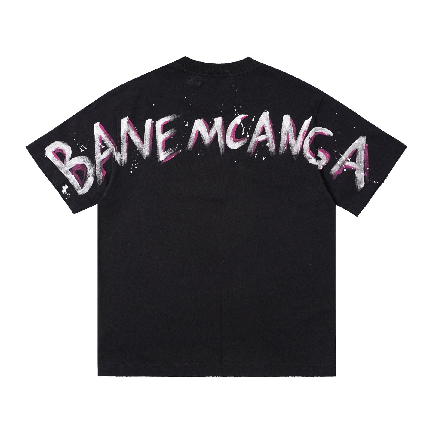 Balenciaga new Parisian short-sleeved double-ring printed T-shirt SPonsor logos