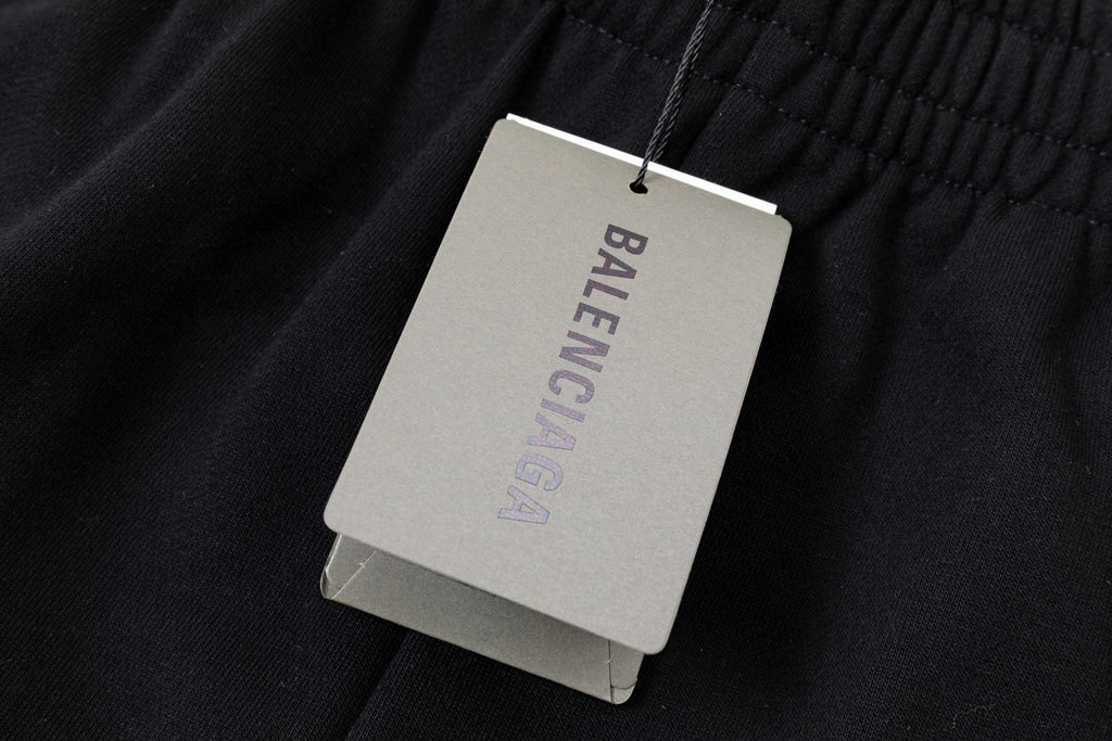 Balenciaga 2026 Washed Abrasive Tape Shorts