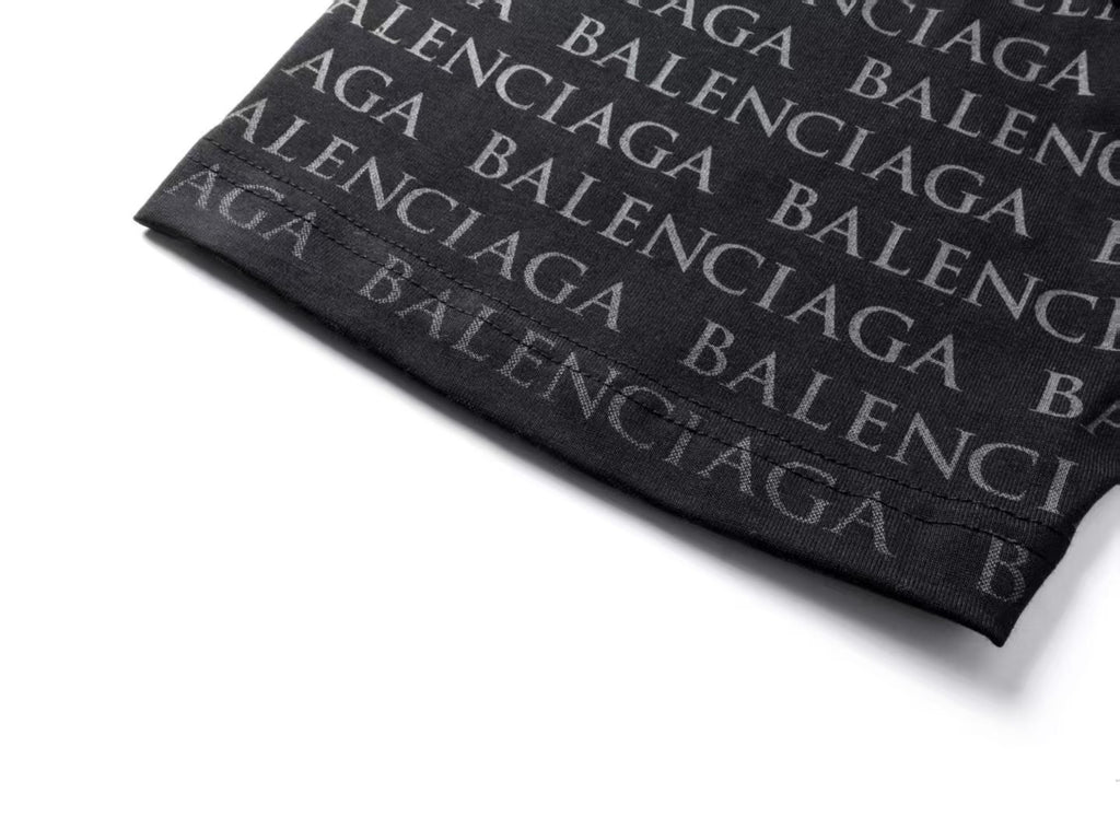 Balenciaga new Parisian short-sleeved double-ring printed T-shirt SPonsor logos